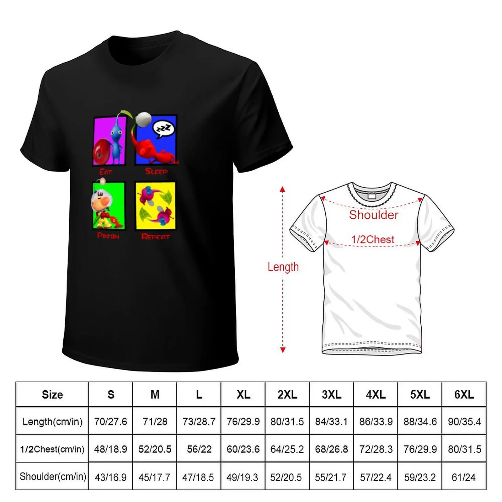 Eat sleep pikmin repeat T-Shirt Moisture Wicking Athletic T-Shirt