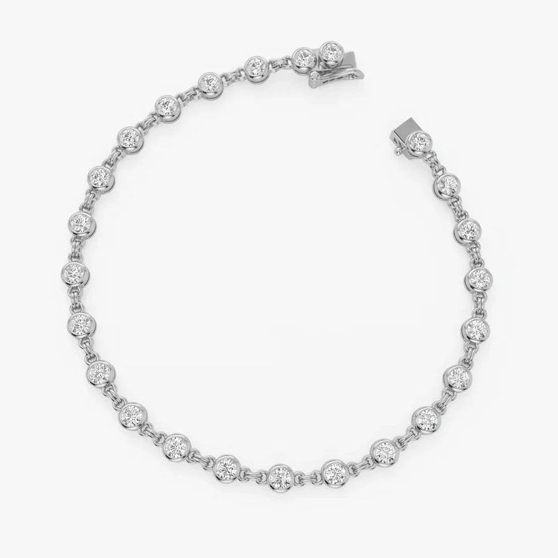 Thumbnail 2 - #62 Top Moissanite Tennis Bracelets Picks for Every Budget