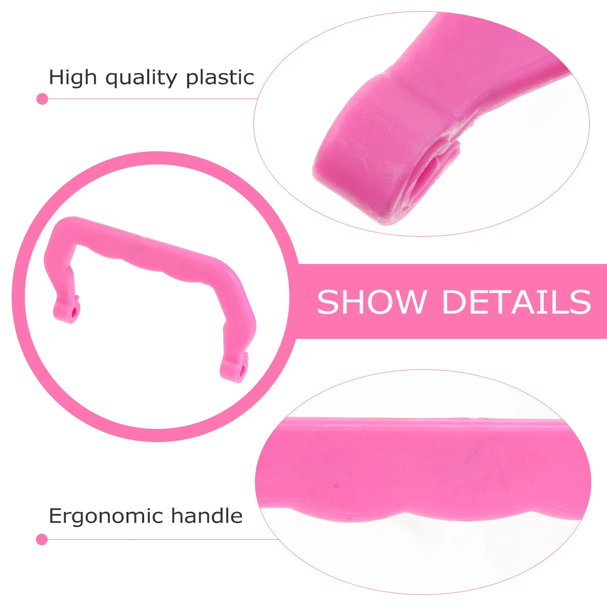 

10Pcs Detachable Cage Handle Heavy Duty Plastic Handle for Outdoor Pet Cages Easy Install Replacement Cage Accessory