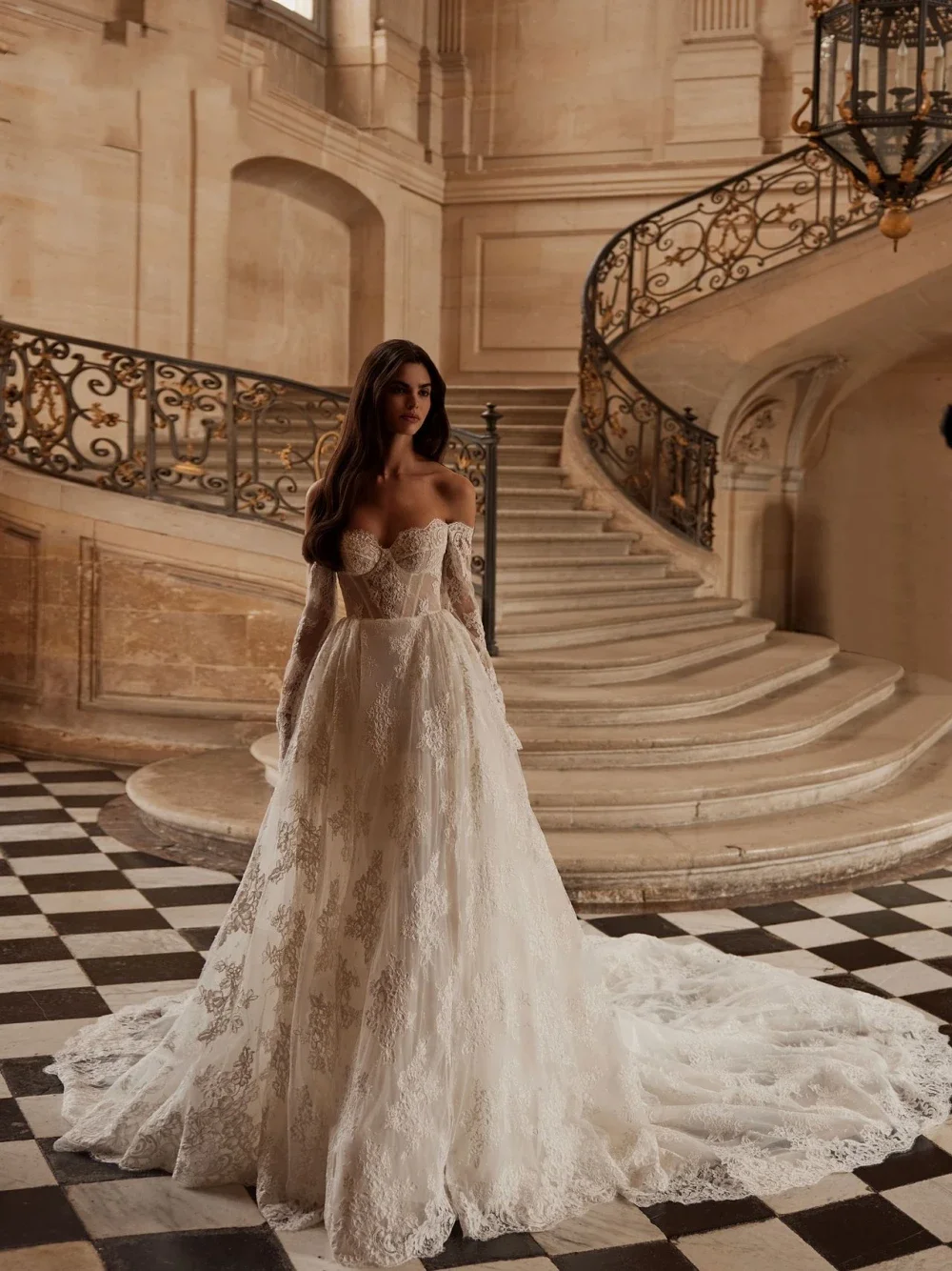 

On Zhu Customized Off the Shoulder Wedding Dresses 2025 Sweetheart Lace Appliques A-Line Princess Bride Gown Vestido De Novia