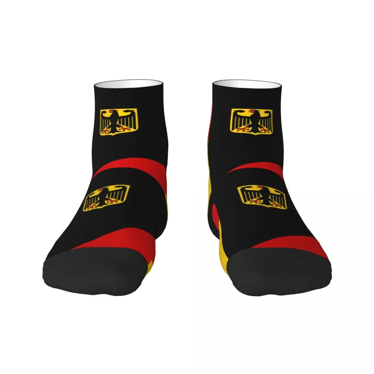 German Flag Men's Crew Socks Unisex Cool Coat of Arms of Germany Spring Summer Autumn Winter Dress Socks