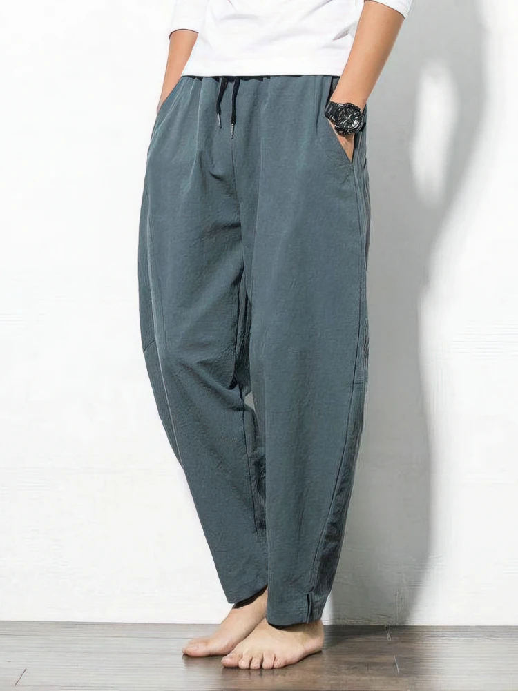 Celana Jogger Linen Katun Cela - Men'S Fashion Pants 2025 ulasan dan harga