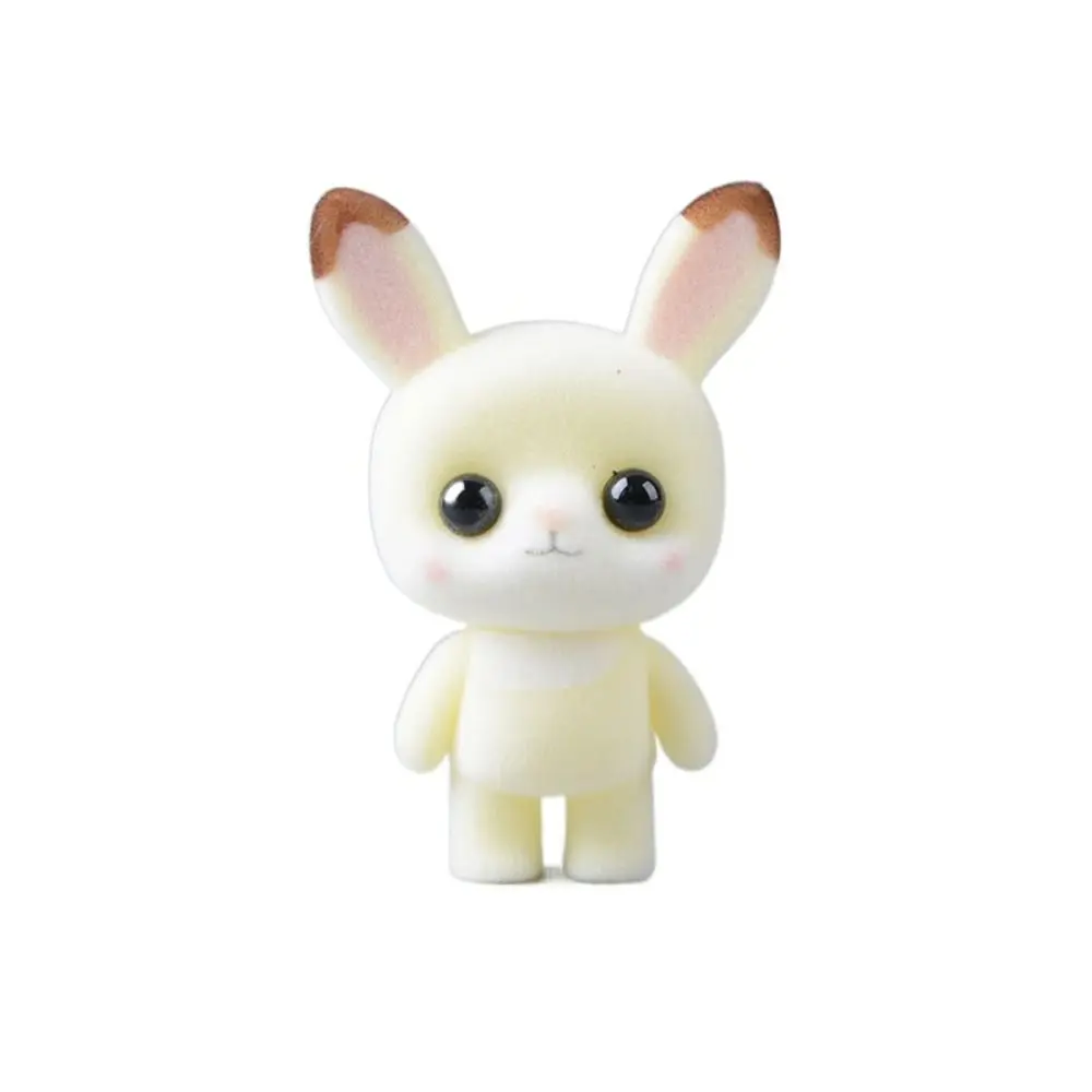 

Miniature Figurines Flocking Anime Action Figure Duck Rabbit Bjd Animals Model Dolls Creative 6.5cm Collectiable Decoration