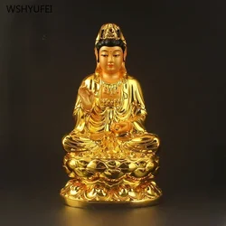 1 pcs resin Avalokitesvara Bodhisattva Buddha statue Car mounted accessories Sculpture Crafts auspicious Buddhist hall utensils