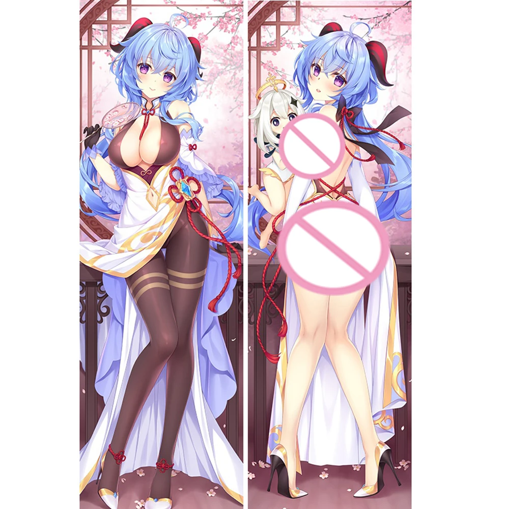 

Genshin Impact Ganyu Dakimakura Sexy Pillow Case Hugging Anime Body Pillow Cover 2WAY Peachskin Cosplay Pillowcase Otaku Gifts