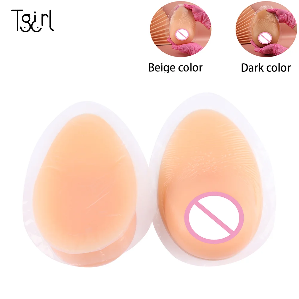 

Tgirl Self-adhesive Realistic Big Boobs 2Pcs Silicone Pad Breasts Form for Mastectomy Bra Insert Accessories Shemale Cosplay