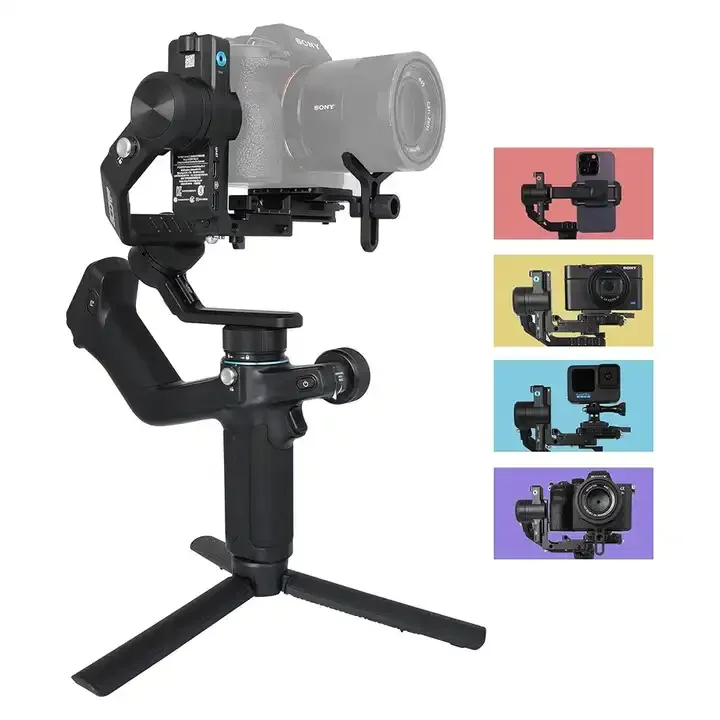 SCORP Mini 2 All-in-One 3-Axis Handheld Gimbal Stabilizer For Mirrorless DSLR Camera Go Pro Smartphone