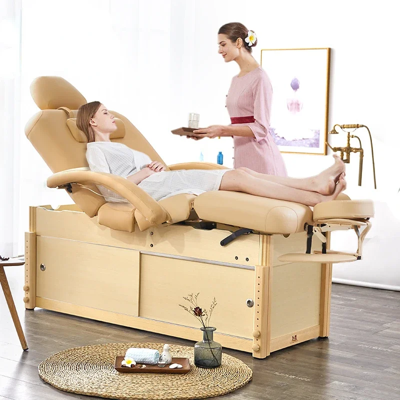 Massage Massage Bed Club Stable Tattoo Embroidery Spa Moxibustion Bed High-Grade Rebound Sponge Bed