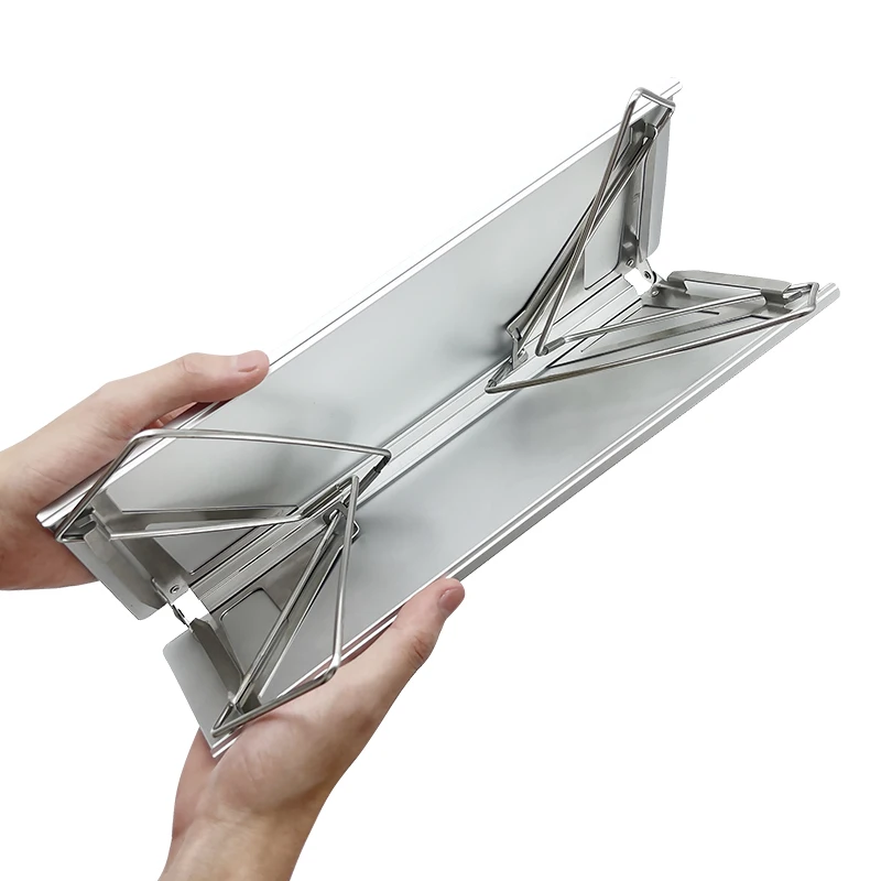 PACOONE Pop-Up Outdoor Picnic Table Mini Folding Table Portable Ultralight Aluminum Alloy Tea Coffee Table for Family Camping