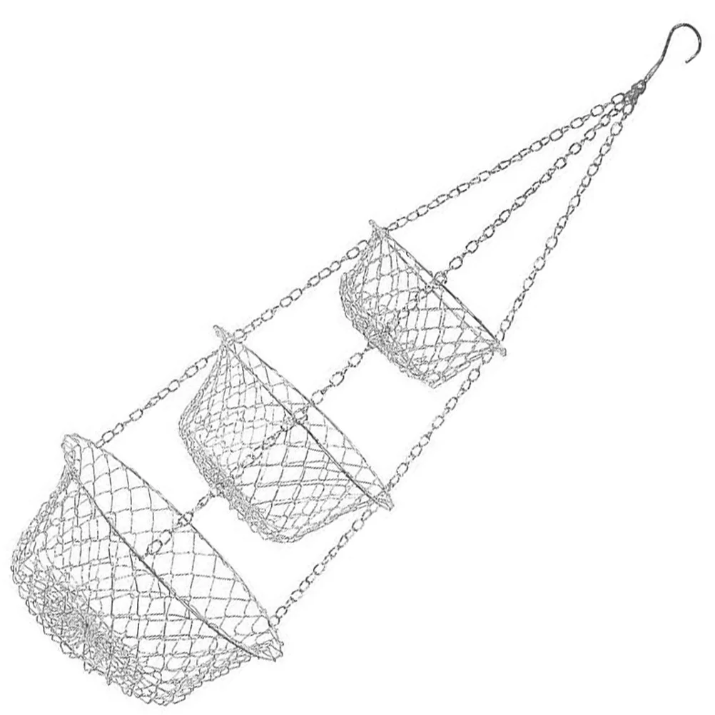 Wall Vegetable Basket Fruit for Kitchen 3 Tier Hanging Storage Baskets Vegetables Iron Wire