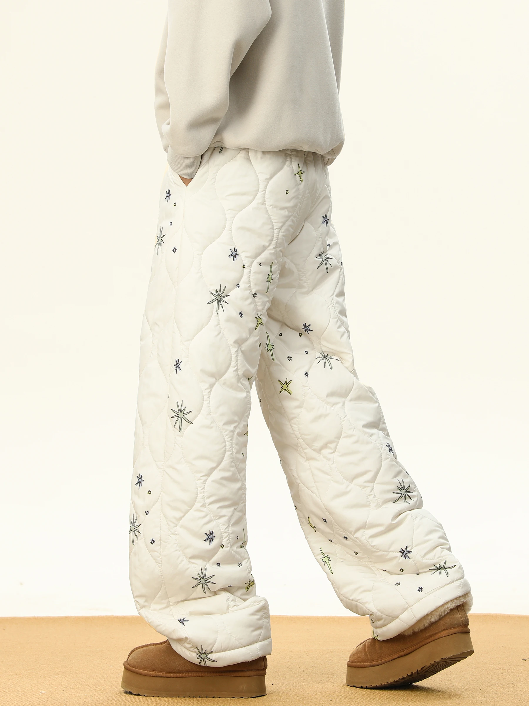 กางเกงทรงแบ็กกี้สไตล์โกธิคสำหรับผู้หญิง เสื้อผ้าสตรีทแวร์ฮาราจูกุยุค 90s กางเกงทรงแบ็กกี้เอวสูง Y2k กางเกงยุค 2000s กางเกงวินเทจทรงกว้าง เสื้อผ้าปี 2025