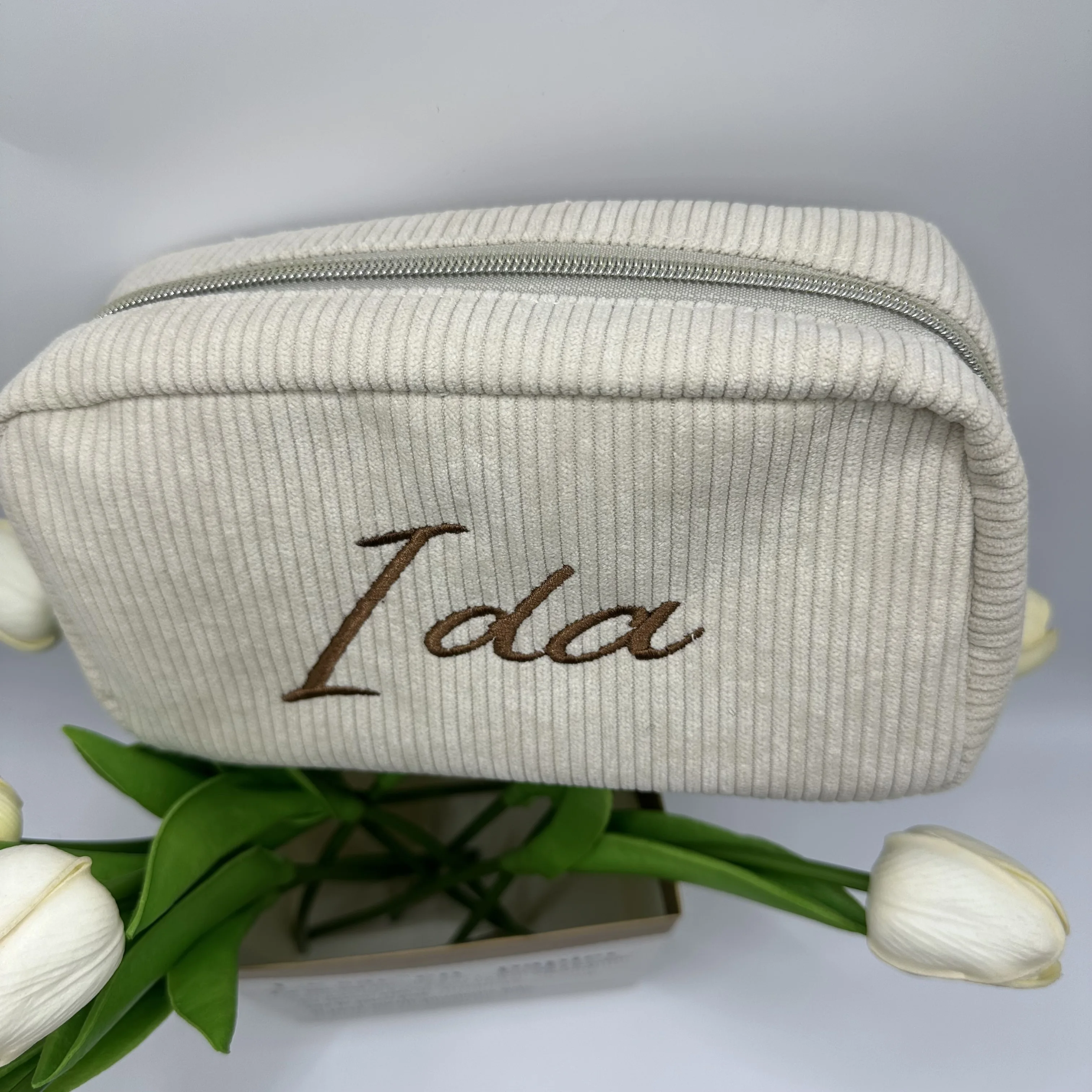 Customized Corduroy Makeup Bag Small Storage Bag Travel Portable Luggage Makeup Bag Cleaning Supplies Storage Bag