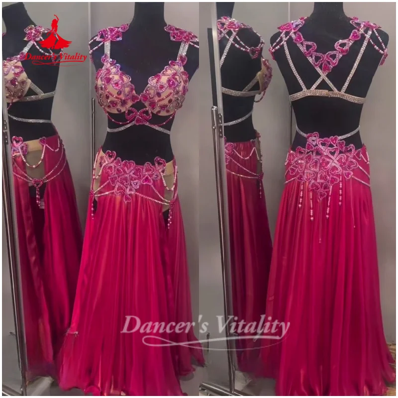 

Костюм для восточных танцев для женщин, индивидуальный пошив, с камнями AB, для соревнований, для выступлений, для танцевального шоу, для танцевального конкурса, длятанцевального шоу, для танцевального шоу, для т