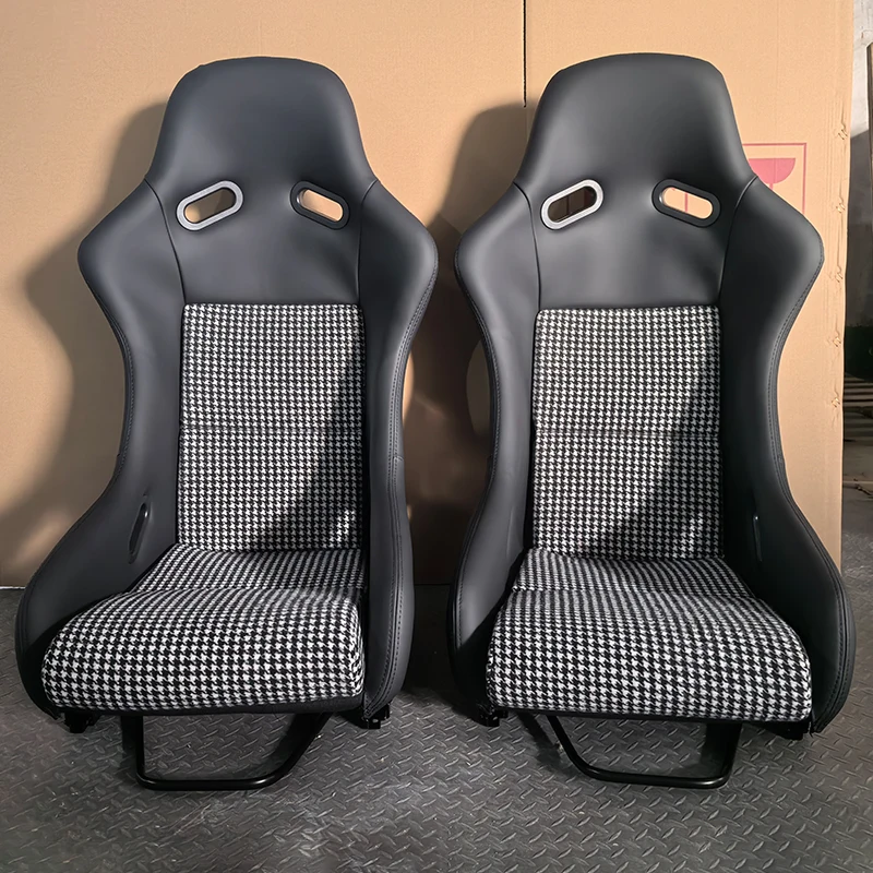 Customized CHENG HAI EDDY Carbon Fiber Racing Bucket Seats with Houndstooth Pattern for BMW M3 E30 E36 E46 E90 E92 E93 F30 F80 G