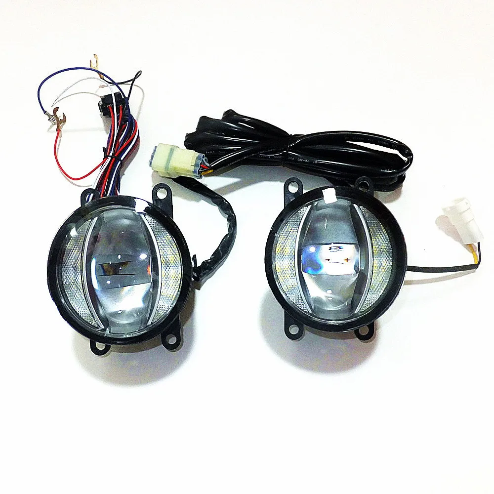

1600LM 24W 6000K Car LED Q5 Lens Fog Lamp+1000LM 14W Day Running Lights DRL for Ford Honda Nissan Mitsubishi Suzuki Subaru etc
