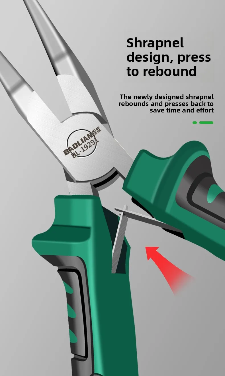 5-Zoll Mini-Multifunktionszange, Elektriker-Spezialzange, Spitzzange, Kleine Handgefertigte Industriequalität-Spannzange – Detail 6