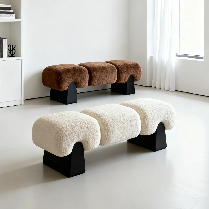 Entry door shoe change stool sofa stool bedroom bedside