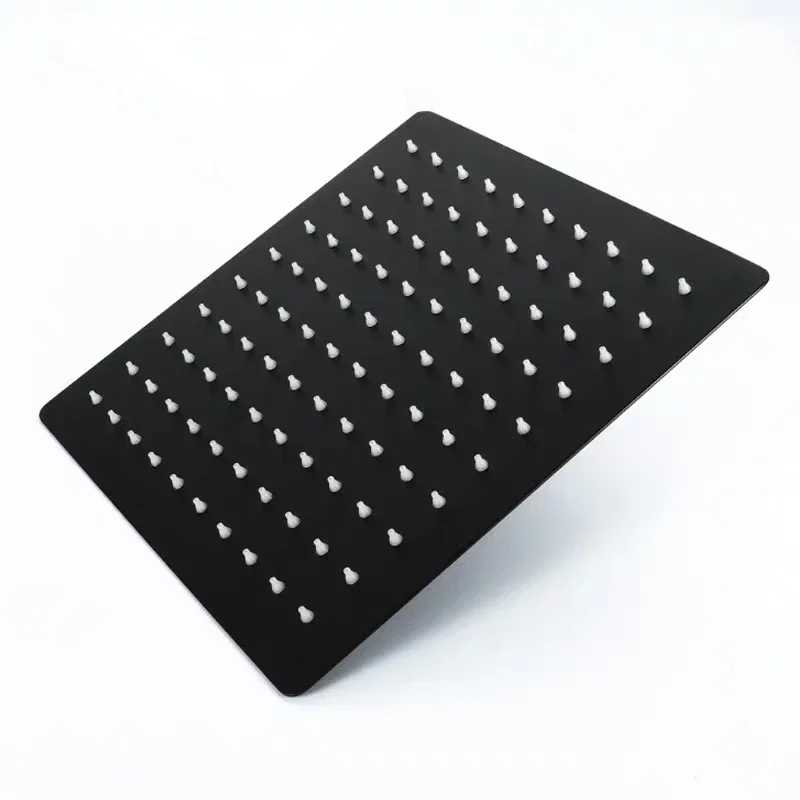 

Stainless steel Black Bathroom Ultrathin Rain Shower Head 8/10/12 Inch Wall & Ceiling Square & Round Rainfall Shower head