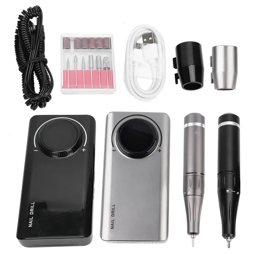 Imagen 2 del producto Taladro eléctrico recargable para uñas, máquina portátil de 35000RPM, pulidor de uñas, pluma eléctrica para pulir uñas