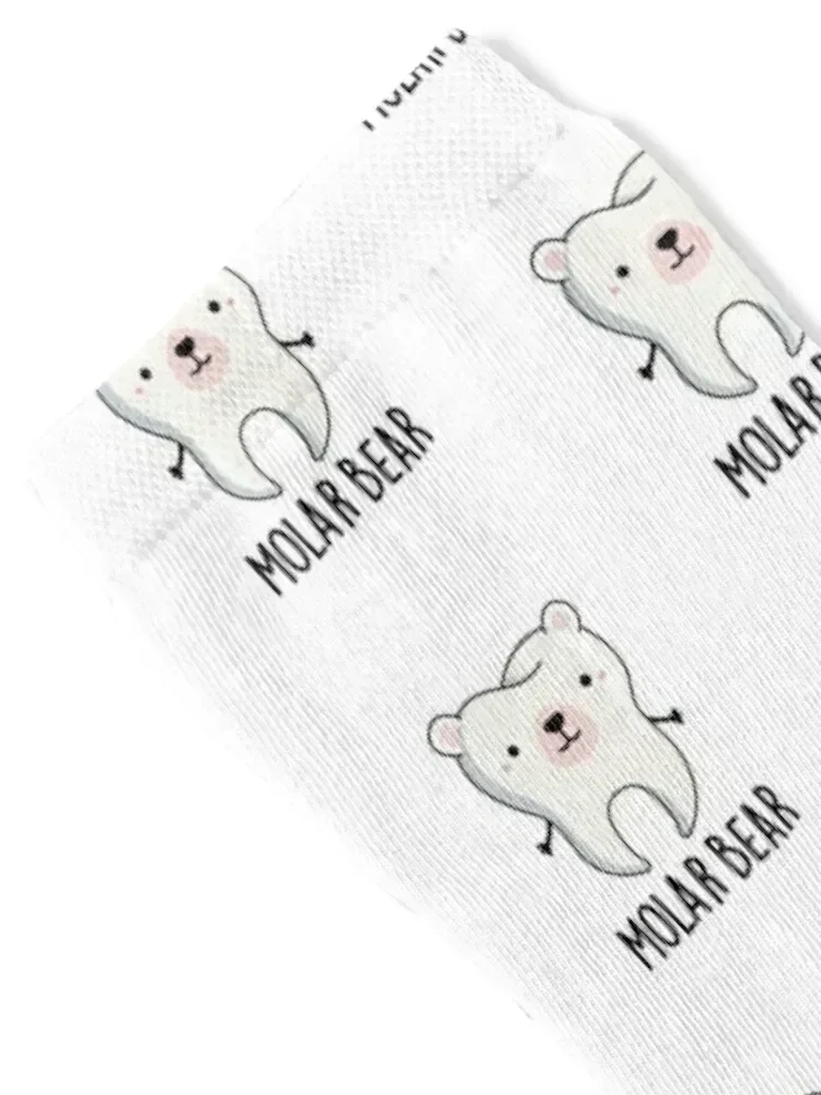 Molar Bear Funny Tooth Puns Socks christmas gift compression Women's Socks Men's