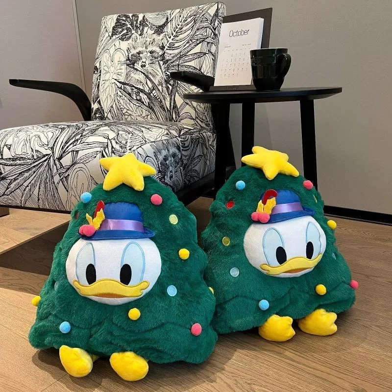 

50Cm Large Size Disney Soft Plush Filling Christmas Tree Donald Duck Hug Pillow Bed Decoration Soothe Toys Couple Christmas Doll