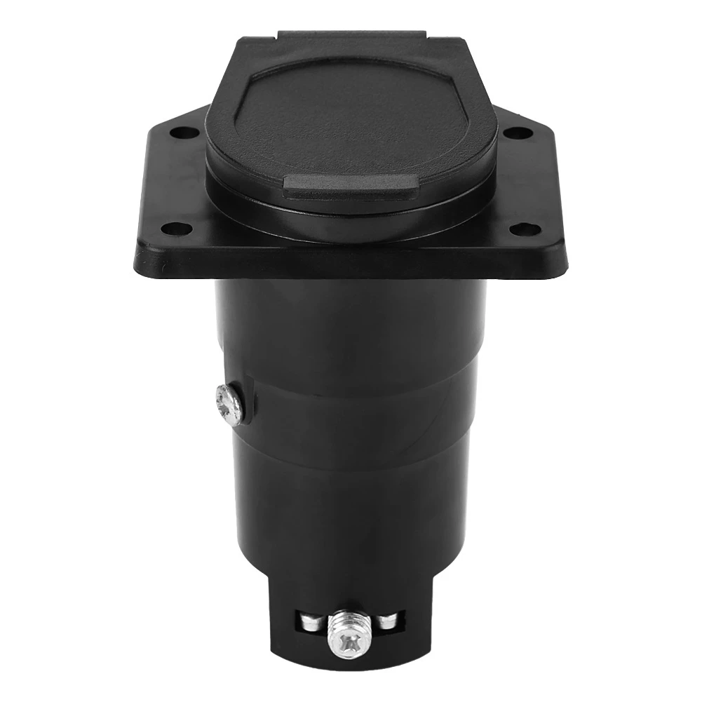7 Pin Round Trailer Plug 7 Way Blade Socket Adapter Wiring Connector for Caravan Towbar Towing