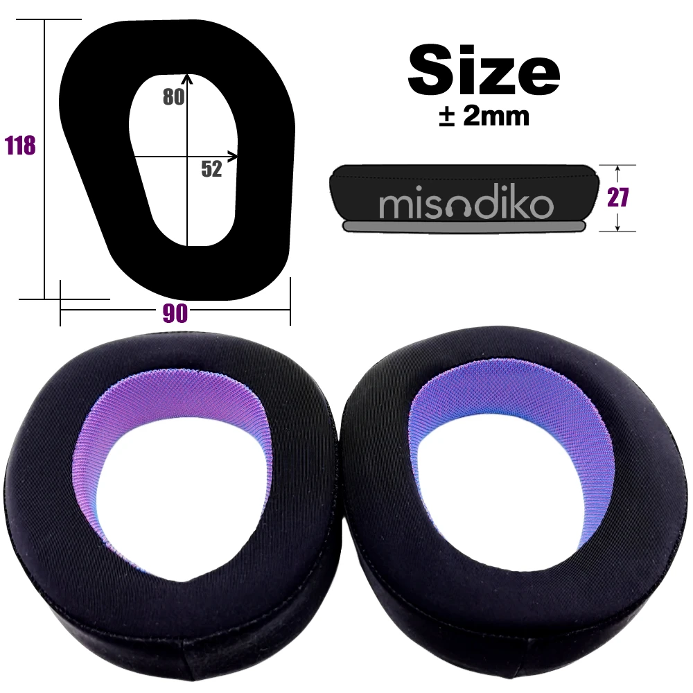 misodiko Upgraded Earpads Replacement for Sennheiser | EPOS GSP 670/ 600/ 601/ 602/ 500/ 550, H6Pro Gaming Headset