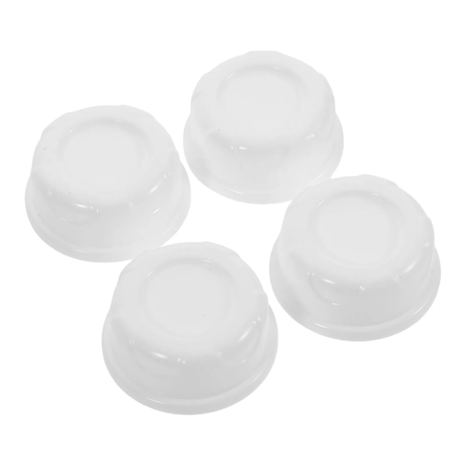 

4pcs Milk Bottle Lids Replacement Baby Bottle Caps Wide Opening Leak-Proof Screw-On Caps For Feeding Storage Travel Pp Feeding