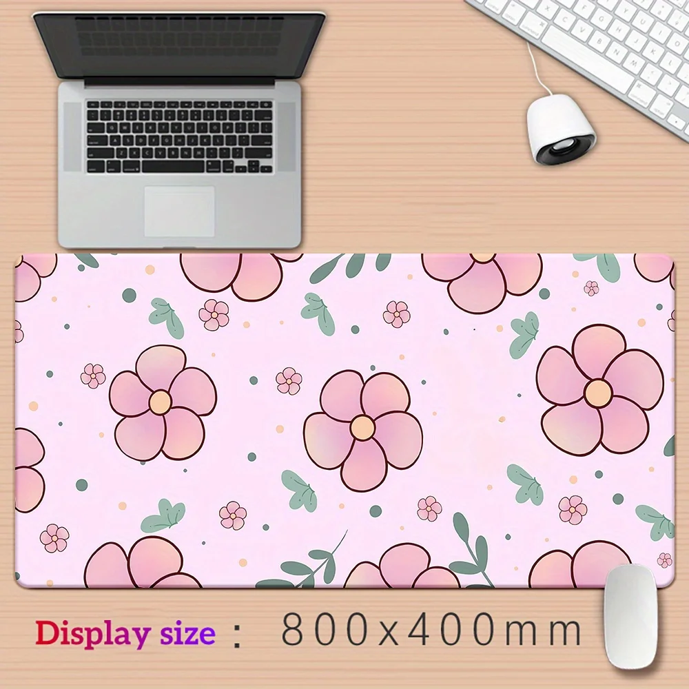 1 قطعة لوحة ماوس جميلة على شكل زهور كرتونية فنية لطيفة، ملحقات ألعاب لوحة المفاتيح، حصيرة ماوس للكمبيوتر المكتبي وألعاب الكمبيوتر المحمول