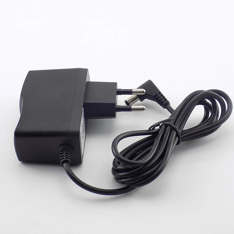 EU Plug AC100V-240V to DC 9V 1A Power 1000mah Power supply adapter reverse polarity Negative charger Converter 5.5mmx2.5mm