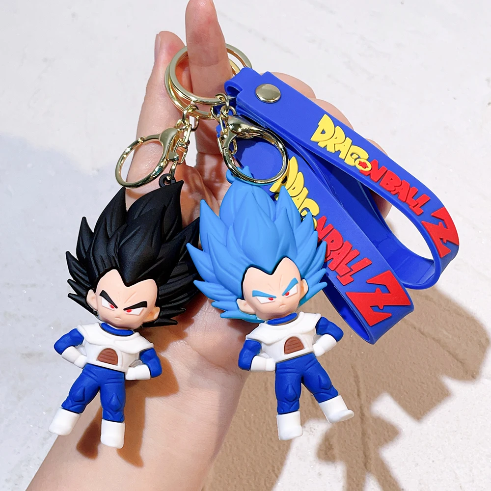 Anime Dragon Ball Key Chain Z Super Saiyan Son Goku Bulma Broly Piccolo Majin Buu Series Bag Pendant Keyring Toys for Boy Gift