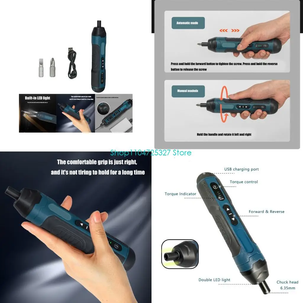 

D8KF беспроводная магнитная отвертка 4 Регулируемые модные моды моды эргономическая ручка