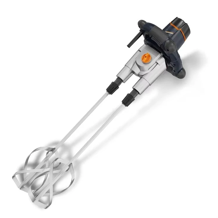 Miscelatore elettrico per vernice a doppia paletta industriale durevole da 1600 W Miscelatore per calcestruzzo portatile commerciale per malte