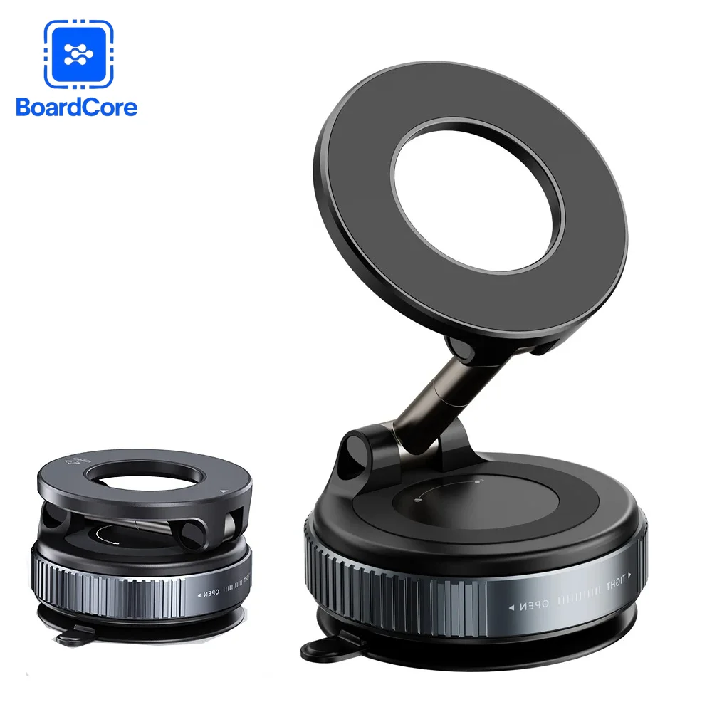 1PCS Vacuum Rotating Magnetic Phone Car Holder Foldable 360° Magnetic Mount for Car/Desk/Bathroom/Universal Use
