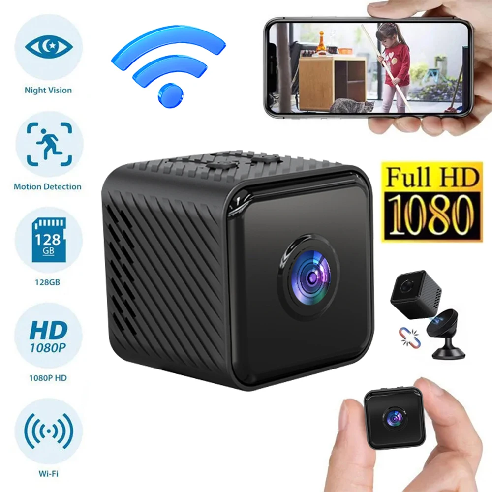 HD 1080P Mini Camera Infrared Night Vision Security Wifi Camera Motion Detection Video Surveillance Camcorder Loop Recording