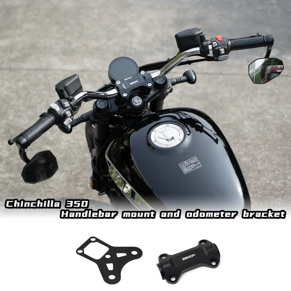 

BENDA Chinchilla 350 controles motocicleta abrazara manillar modificada bloque presión Control superior soporte