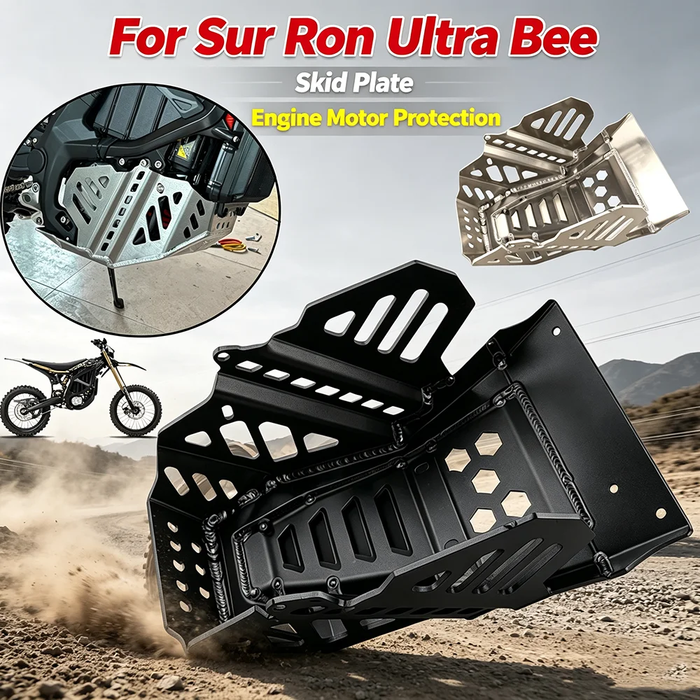 For Sur Ron Ultra Bee Surron Ultrabee Electric Dirt Bike Skid Plate Engine Motor Protection Cover Base Bash Guard Protector