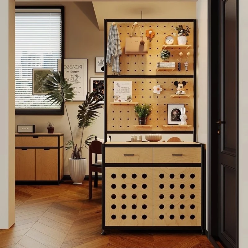 

Medieval screen, hole plate cabinet, foyer cabinet, decorative cabinet, locker, storage cabinet