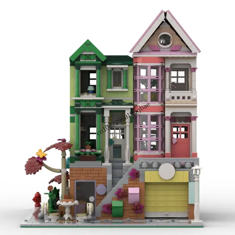 ใหม่ 2280PCS ขายร้อน City Street View มุม Apartments Store DIY สร้างสรรค์ไอเดีย childToy AssemblyPuzzle ของขวัญ MOC-42670