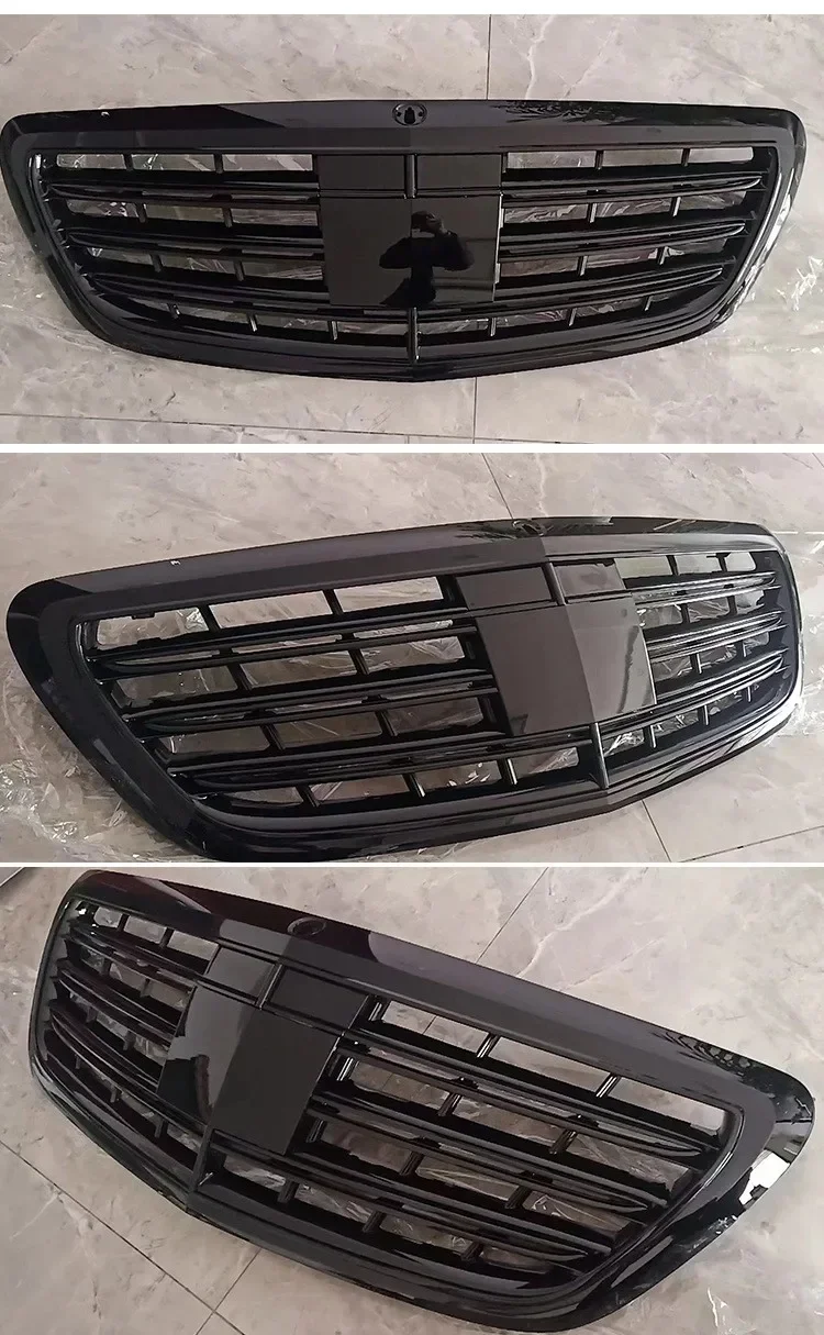 

RQXR Front Bumper Grill Mask Radiator Grille for Mercedes Benz S-class W222 modified AMG
