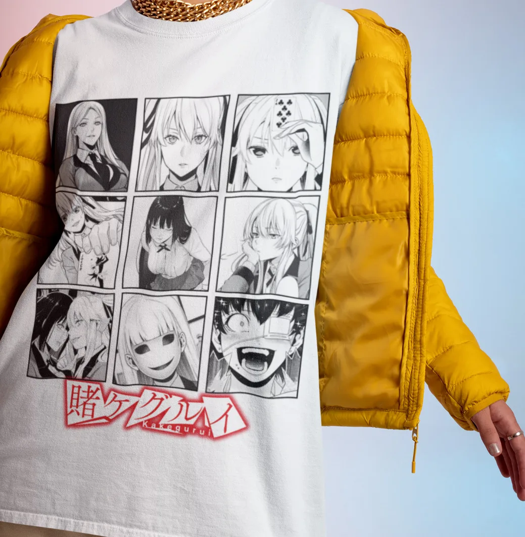 

Kakegurui Shirt Midari Ikishima Yumeko T-Shirt Runa Anime Tshirt Kakeguri Tee