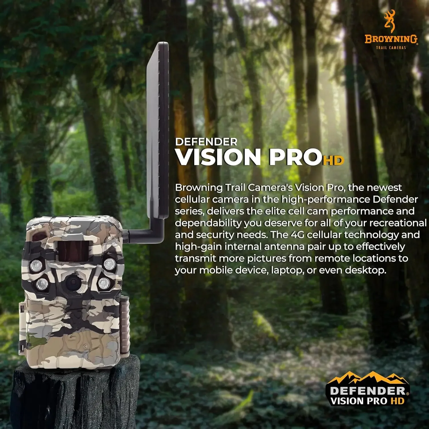 Cameras  Pro HD 24MP Dual SIM Hunting Game Trail Camera - Ultra High Gain Antenna, 110' Night