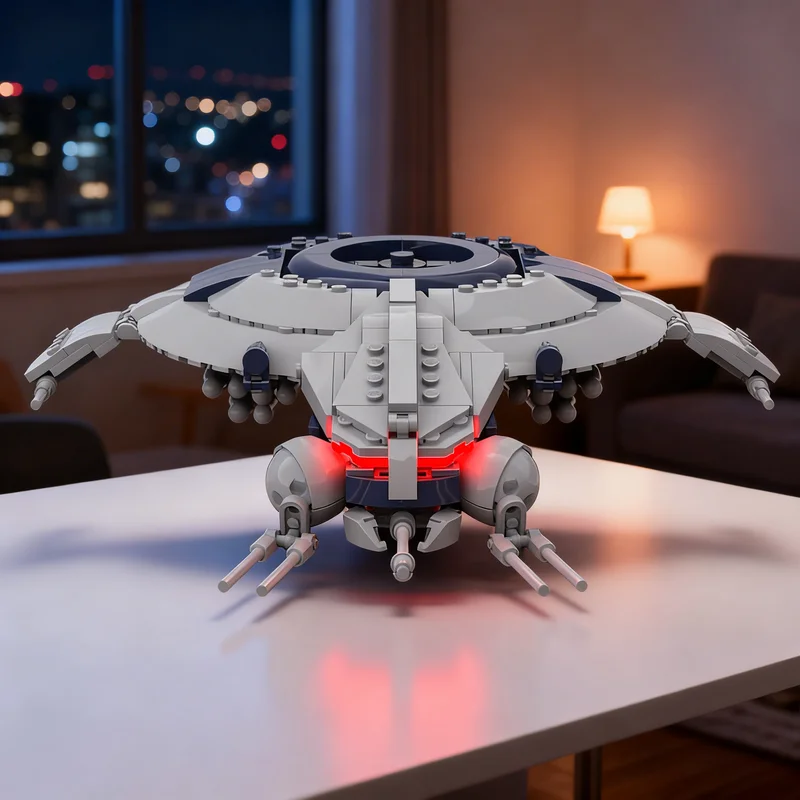 411ピース-moc-重兵器プラットフォームドロイドガンシップ-スターバトルモデル-組み立てブロック-クリエイティブディスプレイギフト-コレクタブルデコレーション-キッズ向け
