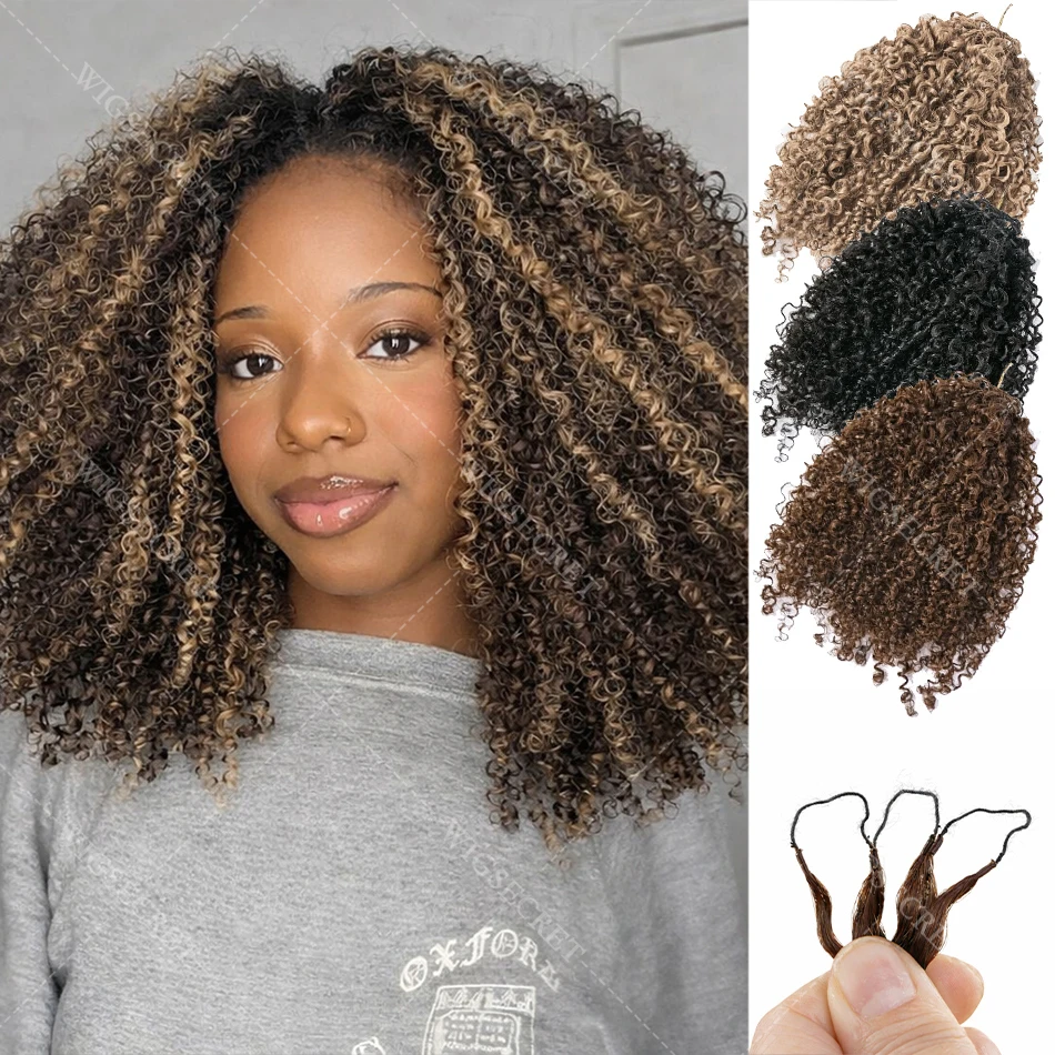 

Накладные волосы для плетения крючком: медово-русые, кудрявые, без узлов, предварительно разделенные, из натуральных волос Реми, для причесок «перья»