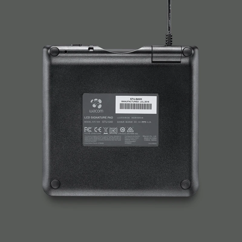 Wacom Color LCD Signature Pad Tablet STU-540 5 "قلم خالي من البطارية 1024 مستويات للأعمال
