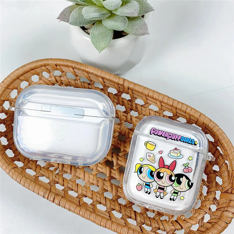 パワーパフガールズ イヤホンケース Apple AirPods 1 2 3 Pro Pro2 2nd 4 Pro3 ワイヤレス Bluetooth イヤホン Bluetooth ヘッドセット カバー