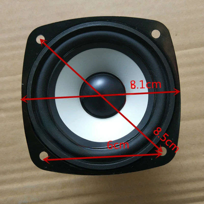 SOTAMIA-Alto-falante HiFi Full Range Audio, bacia de alumínio anti-magnético, alto-falante Home Theater, 8 Ohm, som 10W, 3 ", 2pcs