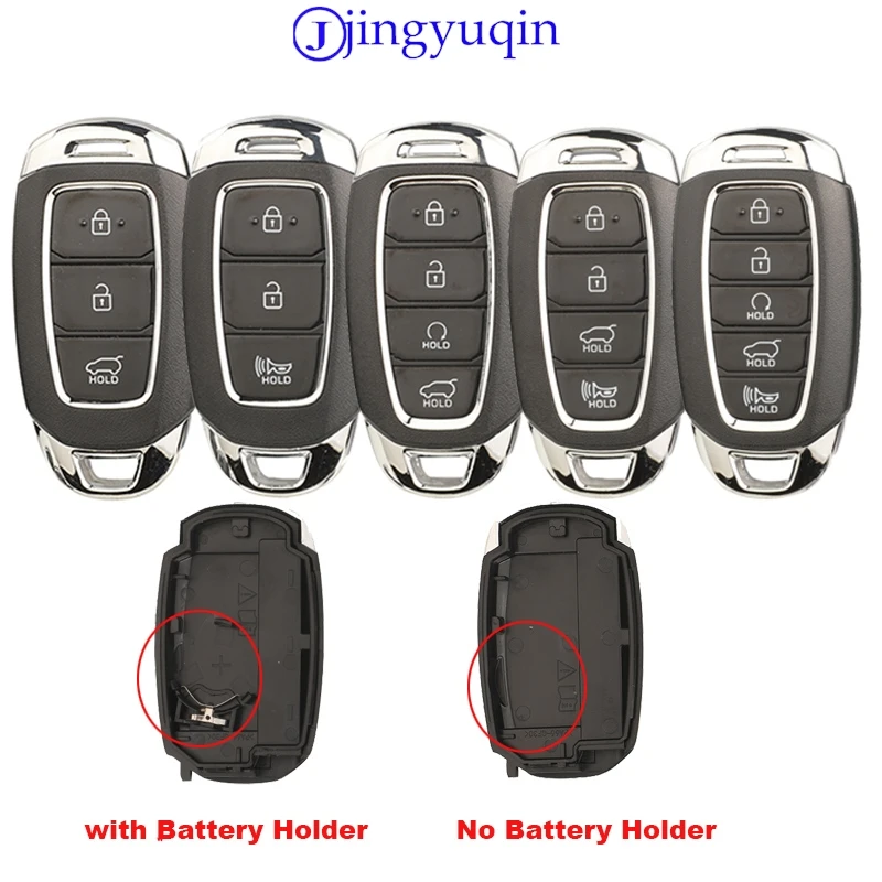 jingyuqin Remote Car Key Shell  For Hyundai  Avante Elantra Veloster Santa Fe Palisade Kona Case Smart Blade Fob Cover