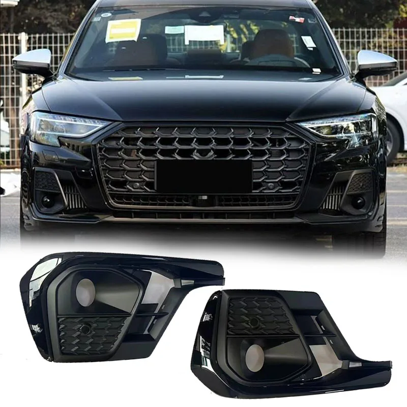 

Racing Grills For Audi S8 Fog Light Frame 2023 2024 2025 Models A8 D5pa Modified S8 Acc Cover Fog Light Cover Grille