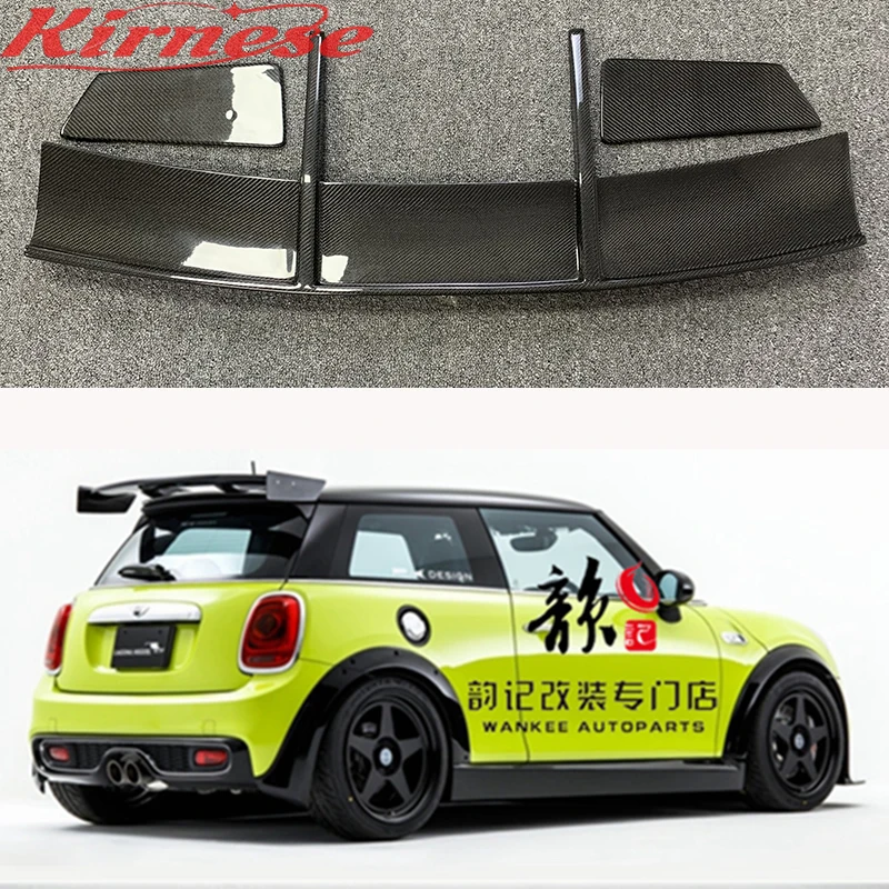 Automotive styling carbon fiber RK rear spoiler roof window wing racing auto body kit for F56 Mini Cooper S (S only) 